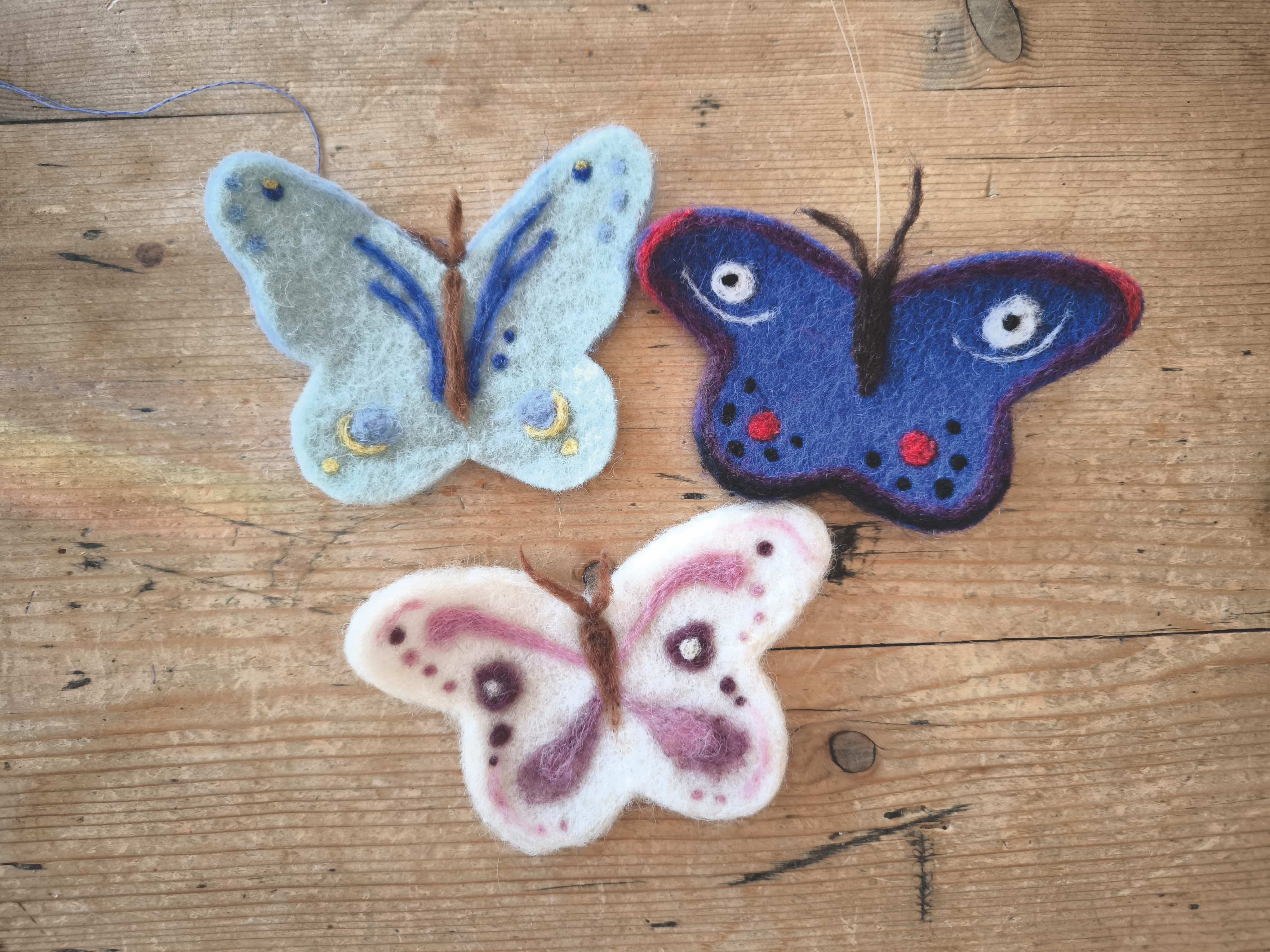 Schmetterlinge filzen