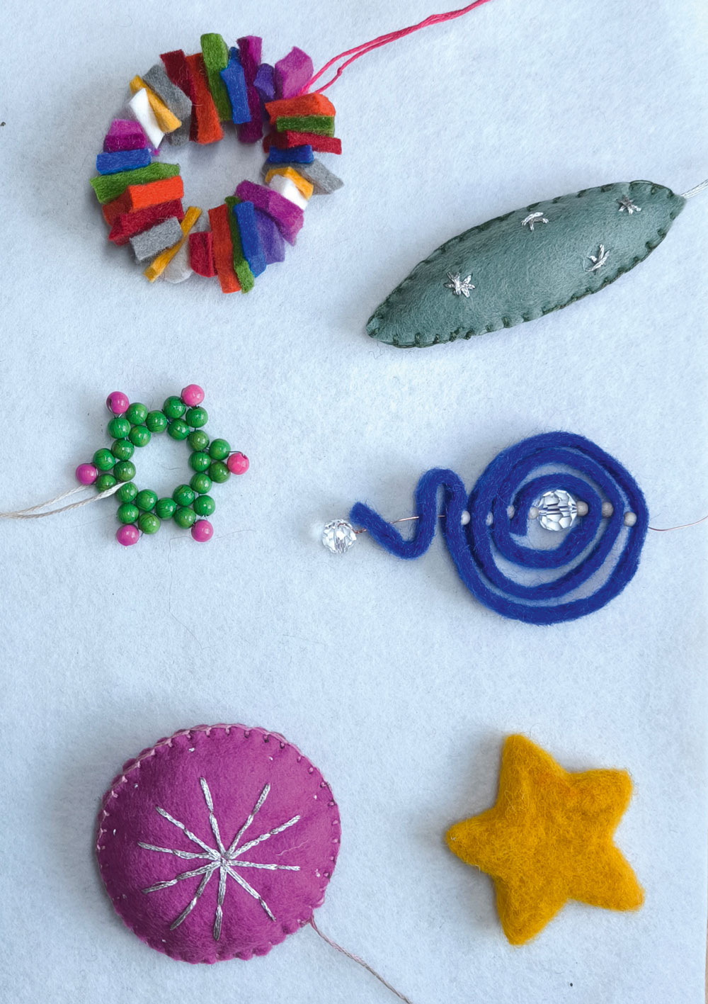 Weihnachtsschmuck aus Filz
