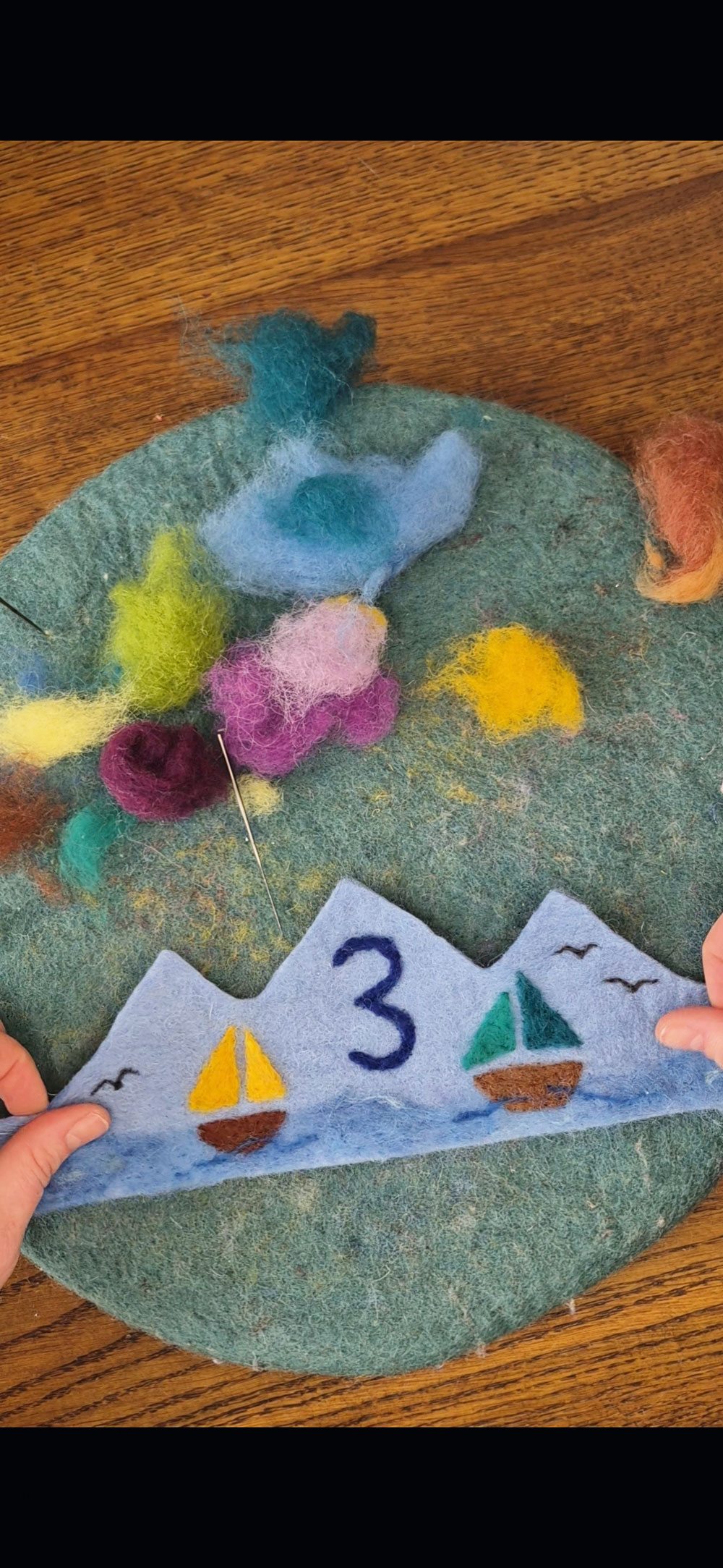 Geburtstagskrone aus Filz